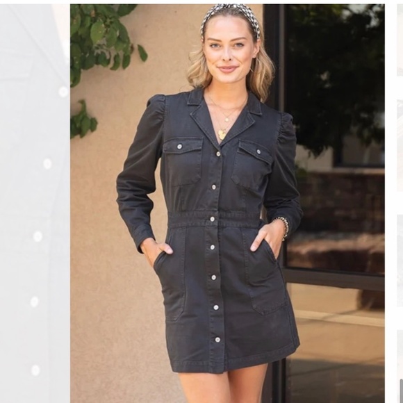 Rails Lisette Denim Dress NWT Size Medium - Picture 6 of 9